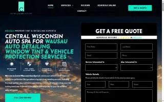 Central Wisconsin Auto Spa website