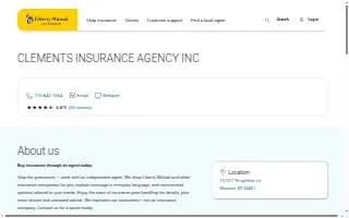 Clements Insurance Agency of Wausau website