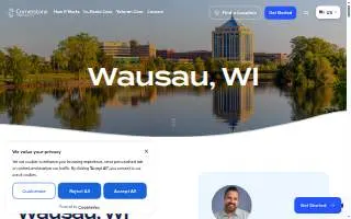 Cornerstone Caregiving of Wausau website