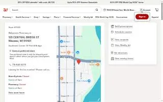 Walgreens Pharmacy of Wausau website