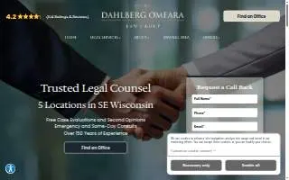 Dahlberg O'Meara Law Group of Wauwatosa website