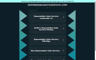 Dependable Auto Service