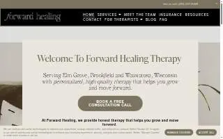 Forward Healing Therapy website