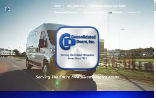 Consolidated Doors Milwaukee Showroom website
