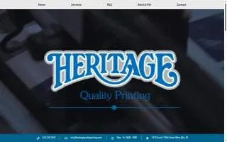 Heritage Quality Printing website