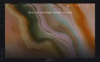 Vintage Honey Salon website