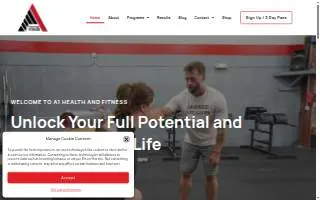 A1 Health and Fitness website