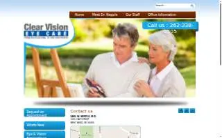 Clear Vision Eye Care of West Bend website