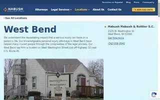 Habush Habush & Rottier S.C. of West Bend website