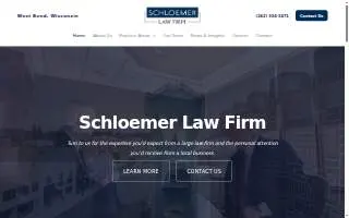 Schloemer Law Firm, S.C. website