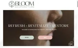 Bloom Acupuncture of Weston website