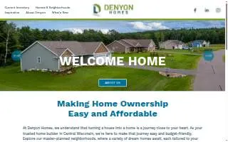 Denyon Homes website