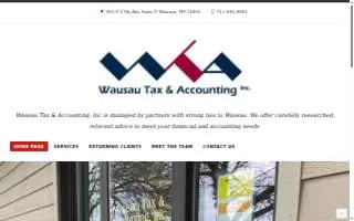 Wausau Tax & Accounting Inc of Weston website