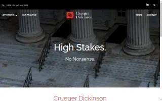 Crueger Dickinson LLC website