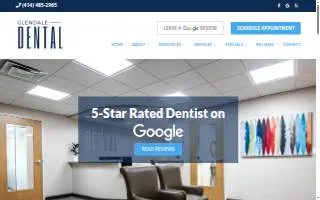 Glendale Dental website