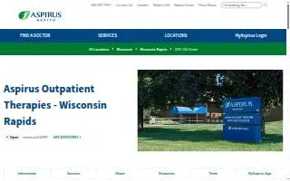Aspirus Outpatient Therapies - Wisconsin Rapids website