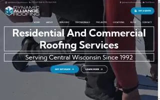 Dynamic Alliance Roofing website
