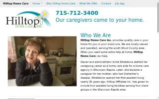 Hilltop Home Care Inc. website