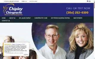 Chipley Chiropractic website