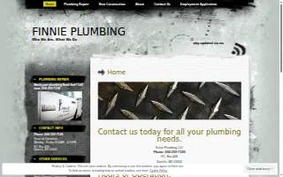 Finnie Plumbing website