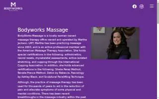 BodyWorks Massage of Charleston website