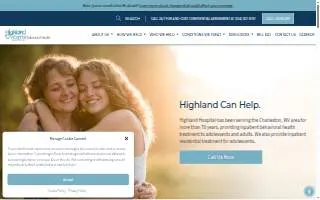 Highland Hospital of Charleston website