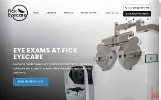 Fick Eyecare, INC. website