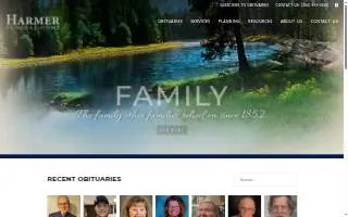 Harmer Funeral Home website
