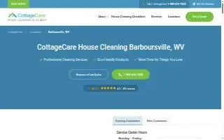 CottageCare Barboursville website