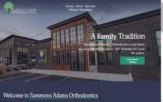 Sammons Adams Orthodontics website