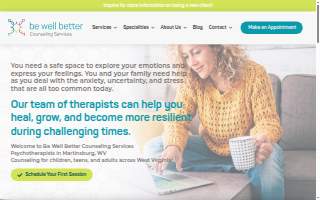 Be Well Counseling Services website