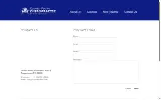 Coombs Family Chiropractic website