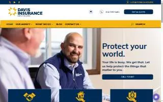 Davis Insurance Advisors website