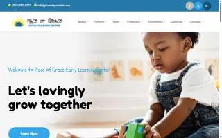 Place of Grace Early Learning website