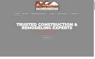 ProCo Construction LLC of Parkersburg website