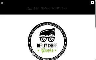 Really Cheap Geeks of Parkersburg website