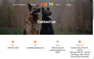 Club K9 of Charleston website