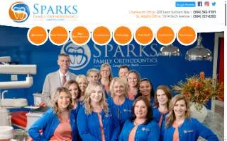 Sparks Family Orthodontics of South Charleston website