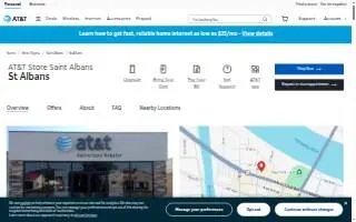 AT&T Store of St. Albans website