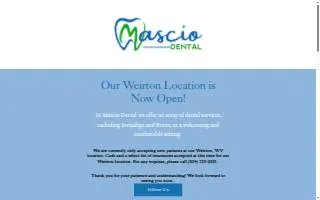 Mascio Dental Associates website