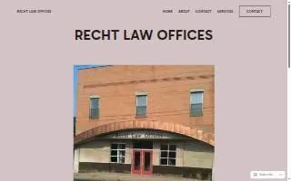Recht Law Offices website