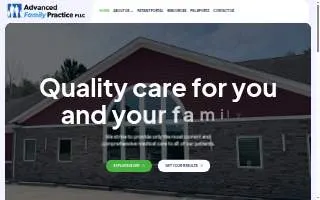 Advanced Family Practice website