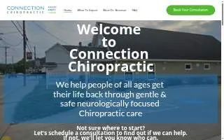 Connection Chiropractic PLLC website