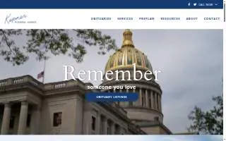 Kepner Funeral Homes website