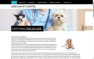 Long Run Pet Hospital website