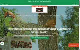 Capshaw Tree Service website