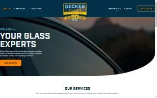 Decker Glass of Casper website