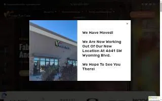 Frontier Eye Care website