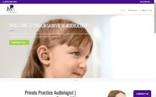Mountain View Audiology LLC website