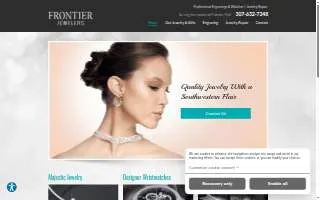 Frontier Jewelers website